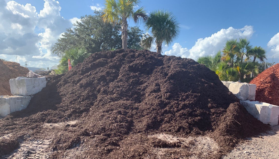brown mulch